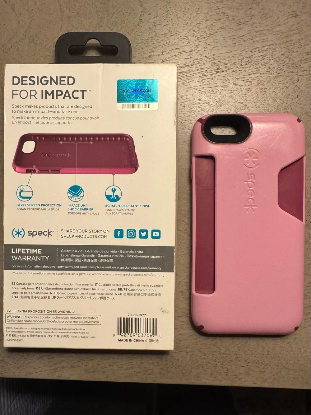Speck CandyShell Grip Pink iPhone Case – Includes Original Packaging